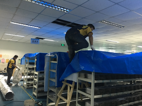 动力科技组合式空调箱中央空调安装案例 