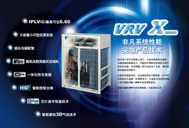 大金VRV-X系列 RUXYQ8AB RUXYQ10AB RUXYQ12AB