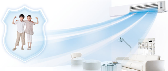 舒适送风 美的TR系列变频家用中央空调舒适送风效果图