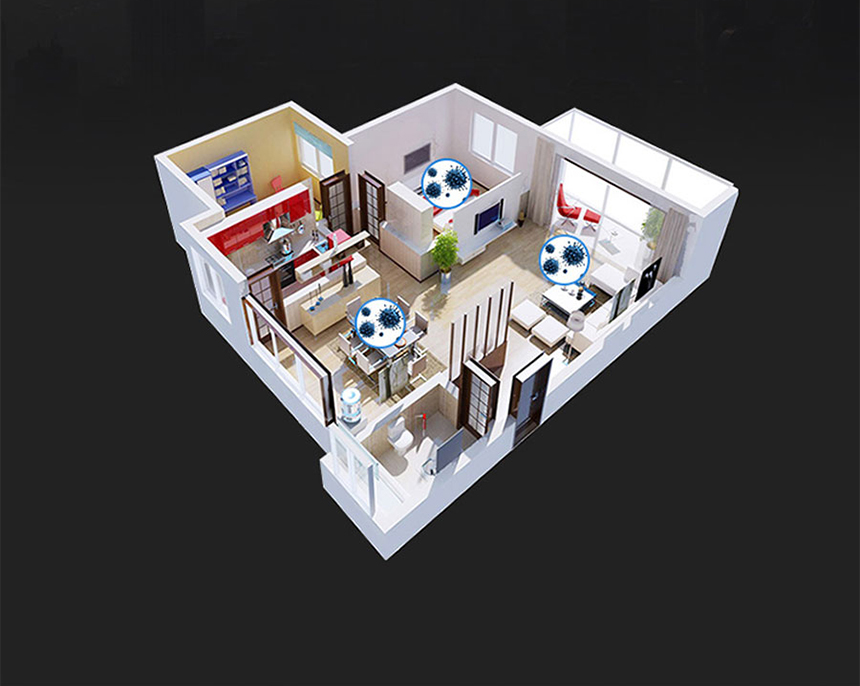 霍尼韦尔新风单向净化新风一体机EV180D1AA~EV2000D1AA净化原理