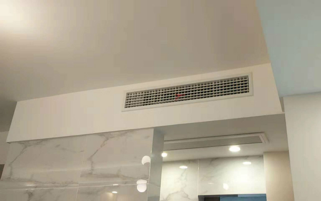 中央空调格力一拖二安装案例客厅中央空调