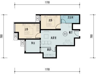60-80㎡两室一厅中央空调一拖三配置方案和预算